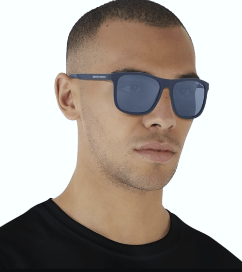 Armani Exchange Blue Square Men's Sunglasses